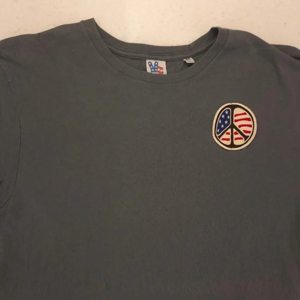 Junk Food Clothing Short Sleeve Crew Neck T Shirt Mens Size Medium M Gray